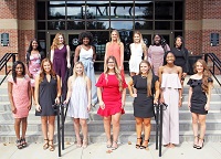 Members of EMCC’s 2019 Homecoming Court are, from left: (First row) India Jones of Laurel, Rylee Bowman of Ackerman, Bree Gammill of Carrollton, Aubrey Riley of Columbus, Lauren Walker of Collinsville, Derriyana Mays of Starkville and Amberly Harden of West Point. In the back row, from left, are Carla Keaton of Columbus, Marlee Hemphill of Caledonia, Nykirra Taylor of Pascagoula, McKinsey Wedel of West Point, Kelsey Tubby of Philadelphia, JayQuandra Ash of Shuqualak and Trinity Davis of DeKalb.