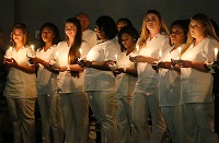 Twenty-seven students graduated from East Mississippi Community College’s Practical Nursing program in a pinning ceremony the night of Thursday, July 11, in the Lyceum Auditorium on the Golden Triangle campus.