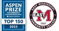 East Mississippi Community College has been named to the Aspen Institute College Excellence Program’s list of Top 150 Community Colleges in the Nation for the fifth time since 2015. 