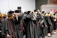 Students in East Mississippi Community College’s Adult Education Launch Pad program who earned their high school equivalency diplomas participated in a graduation ceremony on the college’s Golden Triangle campus Dec. 12.