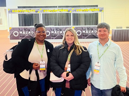 From left, EMCC advisors Dr. Renyetta Johnson, Jessica Scarbrough and Matthew Darnell attended the 2024 NACADA Annual Conference in Pittsburgh.