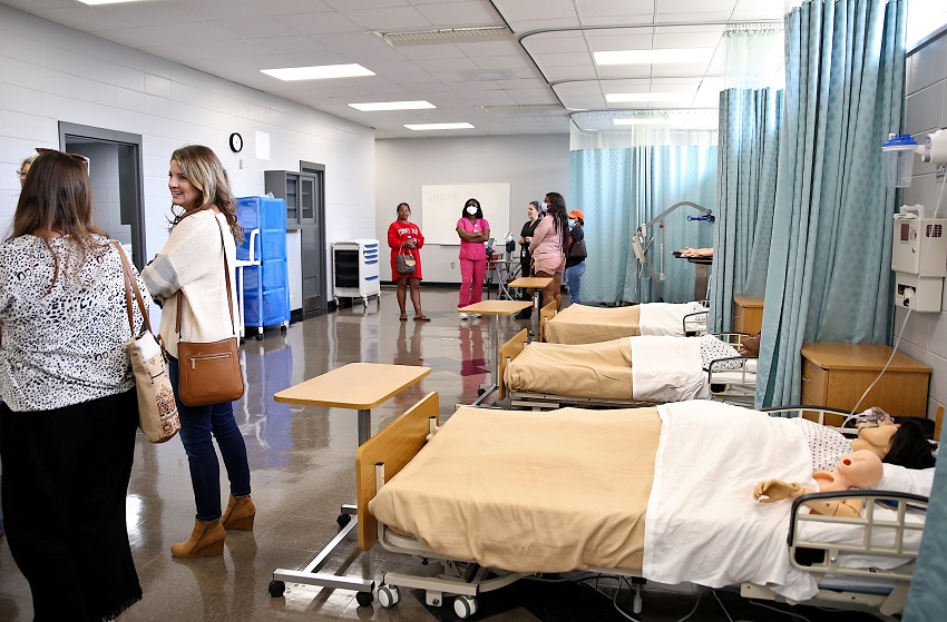 East Mississippi Community College was awarded a grant by the Appalachian Regional Commission to expand fields of study in health care on the college’s Scooba campus, where Practical Nursing, pictured here, is currently offered.