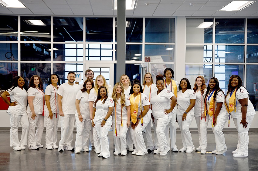 Students in the Practical Nursing program on East Mississippi Community College’s Golden Triangle campus graduated July 29 in a ceremony that took place at The Communiversity at EMCC.