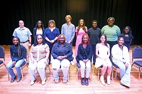 An induction ceremony for new members of the Eta Upsilon chapter of Phi Theta Kappa on EMCC’s Scooba campus took place Oct. 16 in Stennis Hall auditorium.