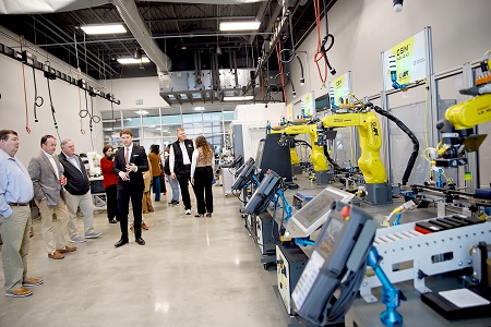 The Communiversity at EMCC is serving as the host site for Advancements in Manufacturing Upskilling Program, or AiM UP, which is operated by MSU’s Bagley College of Engineering and the Center for Advanced Vehicular Systems, or CAVS.